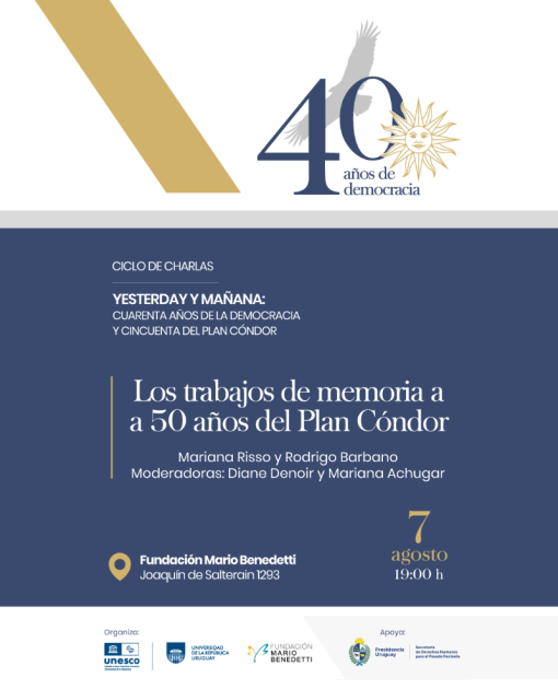 Ciclo de charlas: "Los trabajos de memoria a 50 años del Plan Cóndor"