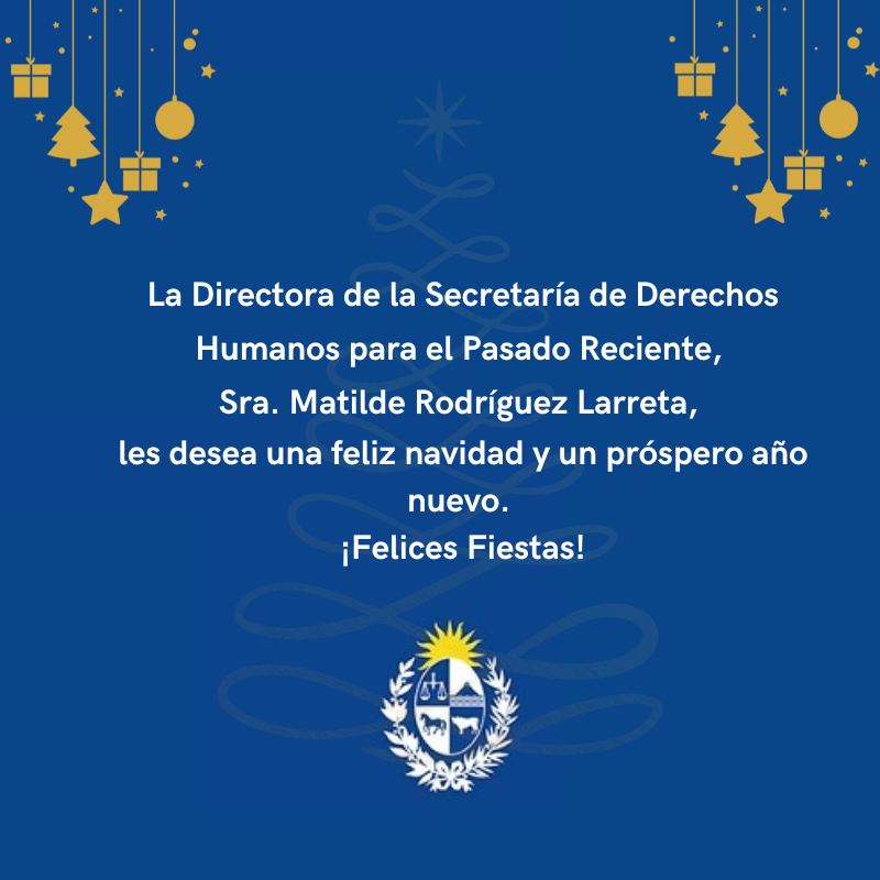 Mensaje de Felices Fiestas de la Sra. Directora Matilde Rodríguez Larreta