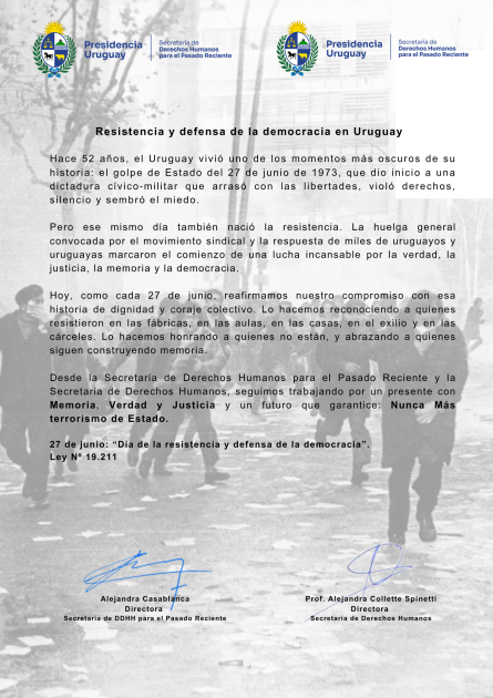 Comunicado 27 de junio Comunicado 27 de junio