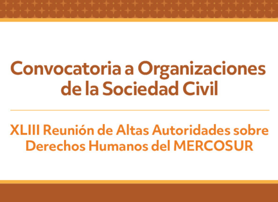 Convocatoria Organización civil Convocatoria Organización civil
