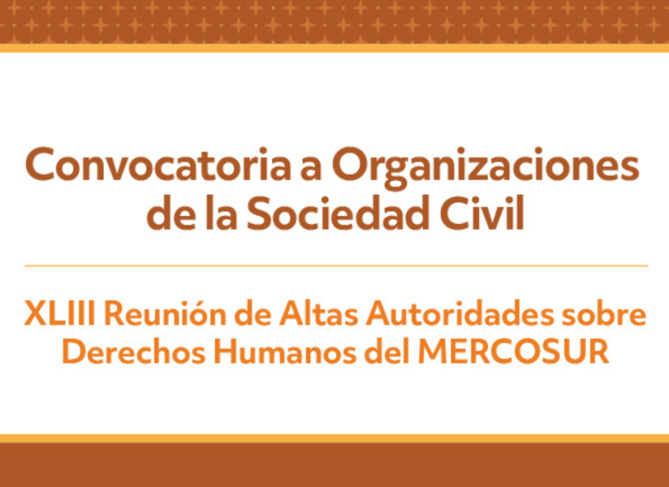 Convocatoria Organización civil 