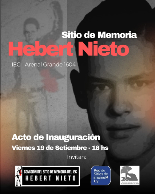 Se inaugura el Sitio de Memoria “Hebert Nieto” en Montevideo