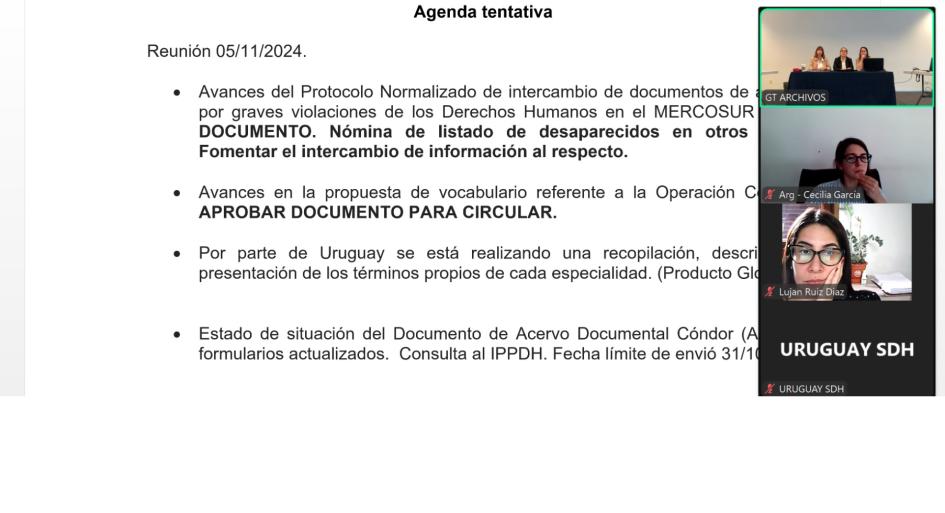 Imagen de los participantes de la Reunión del Grupo de trabajo de archivo Imagen de los participantes de la Reunión del Grupo de trabajo de archivo