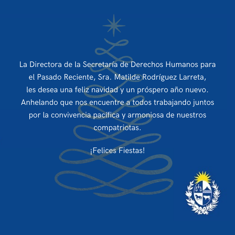 Saludo de Felices Fiestas de la SDHPR