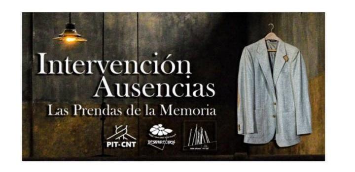 Imagen de la invitación a la intervención "Ausencias. Las prendas de la Memoria"