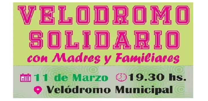 Velodromo Solidario Imagen de la actividad Velódromo Solidario con madres y familiares de Detenidos Desaparecidos