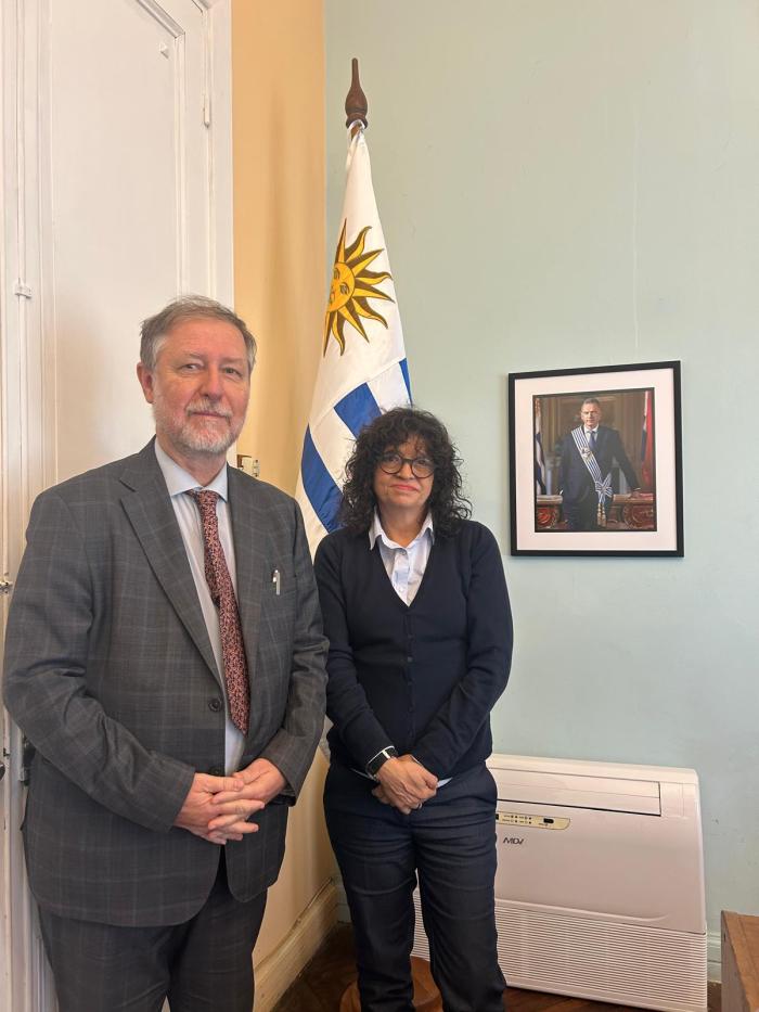 Directora de la SDHPR y Jan Jarab 
