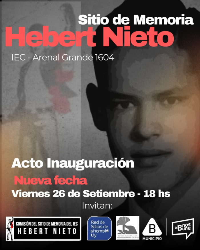 Se inaugura el Sitio de Memoria “Hebert Nieto” en Montevideo