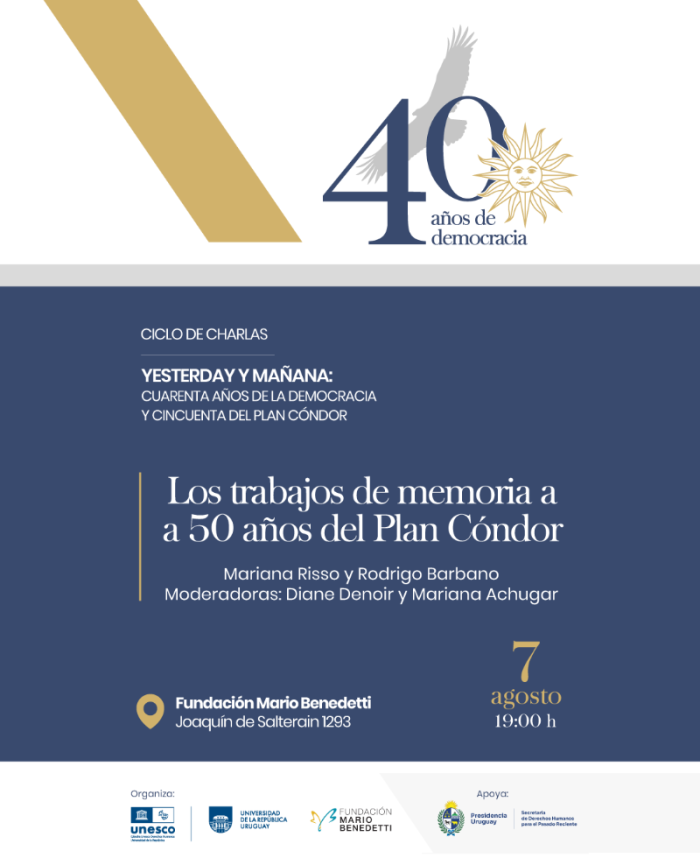 Ciclo de charlas: "Los trabajos de memoria a 50 años del Plan Cóndor"