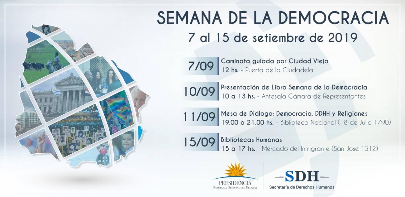 Semana de la Democracia - Placa Invitación Semana de la Democracia - Placa Invitación