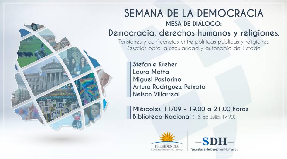 Afiche invitación mesa DDHH y religiones Afiche invitación mesa DDHH y religiones