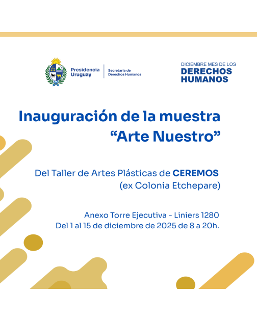 Inauguración de la muestra “Arte Nuestro” del Taller de Artes Plásticas de CEREMOS en Anexo de Presi
