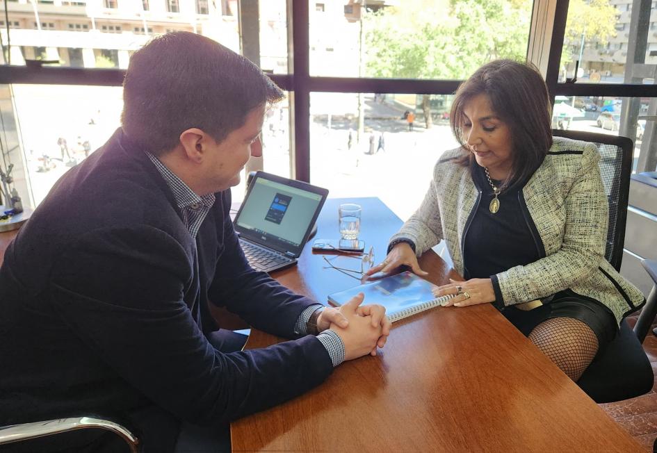 Sandra Etcheverry y Fernando Abellá