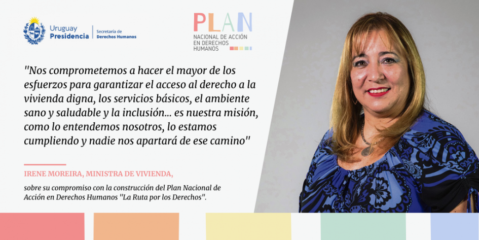 Irene Moreira, Ministra de Vivienda y Ordenamiento Territorial. Foto de Irene Moreira.