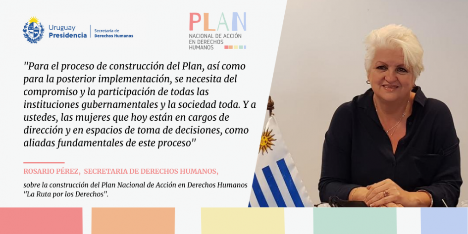 Rosario Pérez, Secretaria de Derechos Humanos. Foto de Rosario Pérez.