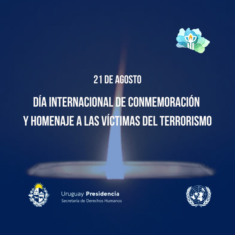 Placa sobre el Día Internacional de Conmemoración y Homenaje a las Víctimas del Terrorismo Placa sobre el Día Internacional de Conmemoración y Homenaje a las Víctimas del Terrorismo