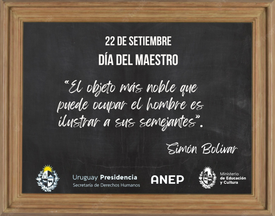 22 de Setiembre - Día del Maestro 22 de Setiembre - Día del Maestro