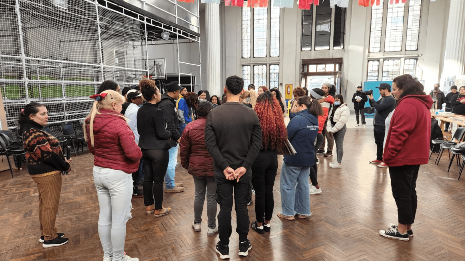 Jóvenes participantes del encuentro