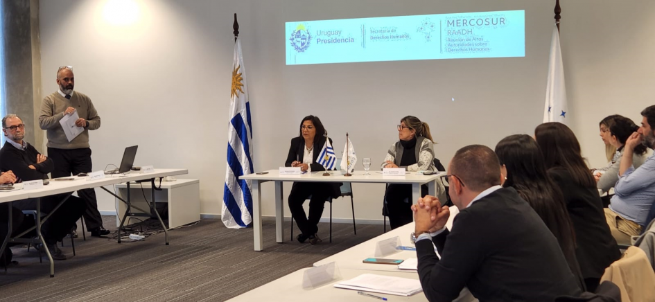 Reunión de la Secretaría de Derechos Humanos con puntos focales de Uruguay