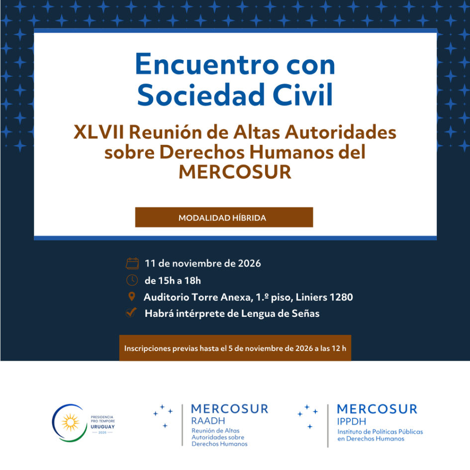 Flyer llamando al encuentro con la sociedad civil Flyer llamando al encuentro con la sociedad civil
