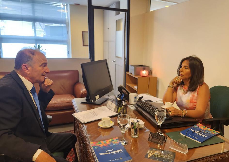 Secretaria de DDHH Sandra Etcheverry y Director de DDHH del Gobierno Deptal. de Rocha, Mario Ortiz Secretaria de DDHH Sandra Etcheverry y Director de DDHH del Gobierno Deptal. de Rocha, Mario Ortiz