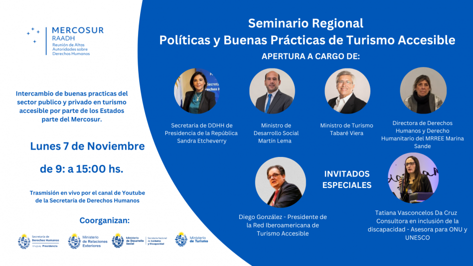 Seminario Regional "Políticas y Buenas Prácticas de Turismo Accesible" Seminario Regional "Políticas y Buenas Prácticas de Turismo Accesible"