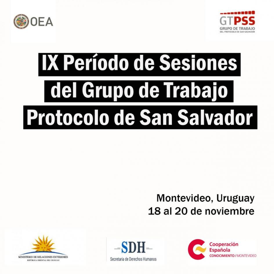 Placa invitación protocolo de San Salvador