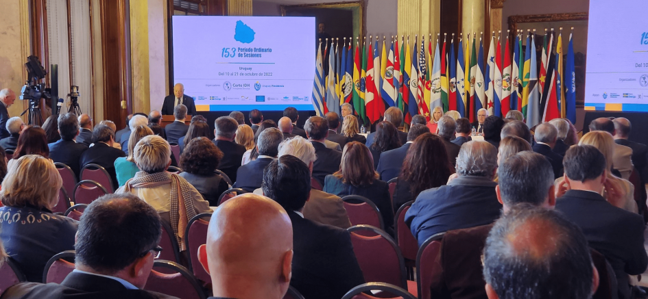 Ricardo Pérez Manrique en la apertura del 153° Período Ordinario de Sesiones de la CIDH