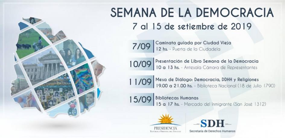 Semana de la Democracia - Placa Invitación Semana de la Democracia - Placa Invitación