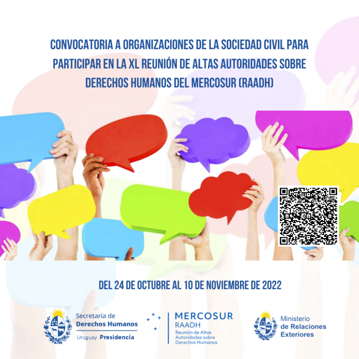 Convocatoria a Organizaciones de la Sociedad Civil para participar de la XL Reunión de Altas Autorid