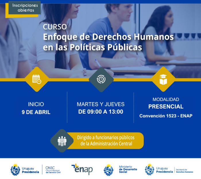 Flyer del curso de Derechos Humanos Edición Presencial 2024 Flyer del curso de Derechos Humanos Edición Presencial 2024
