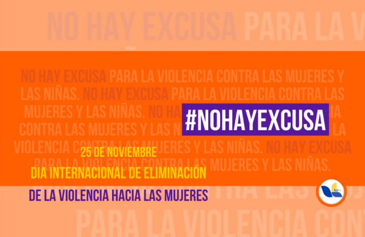 25 de Noviembre - Día Internacional de Eliminación de la Violencia hacia las Mujeres - #NoHayExcusas