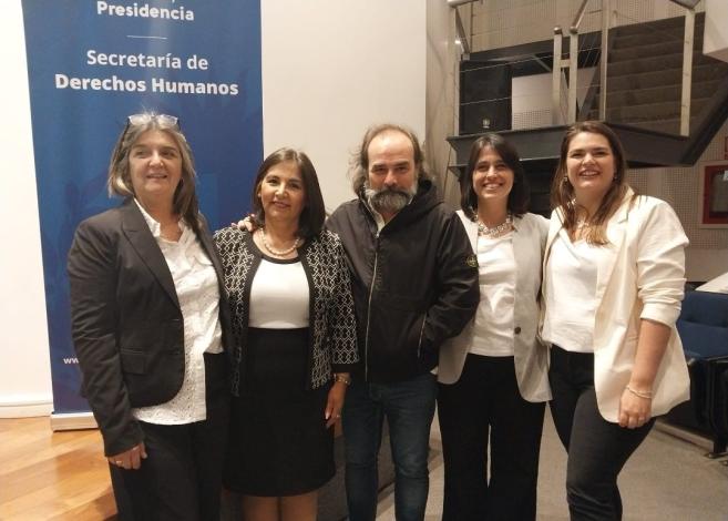 Integrantes de Espacio Indalo, Secretaria de DDHH Sandra Etcheverry, Victor Rodríguez