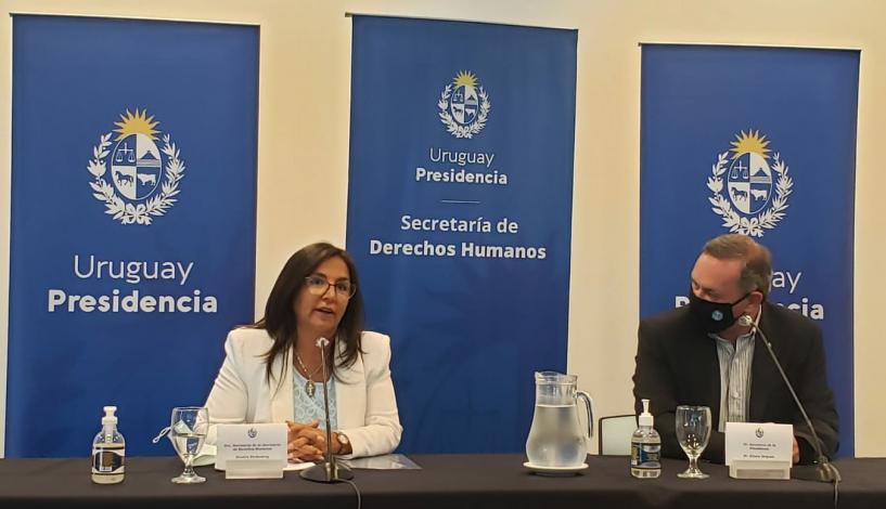 Ceremonia de asunción de la titular de la Secretaría de Derechos Humanos, Sandra Etcheverry