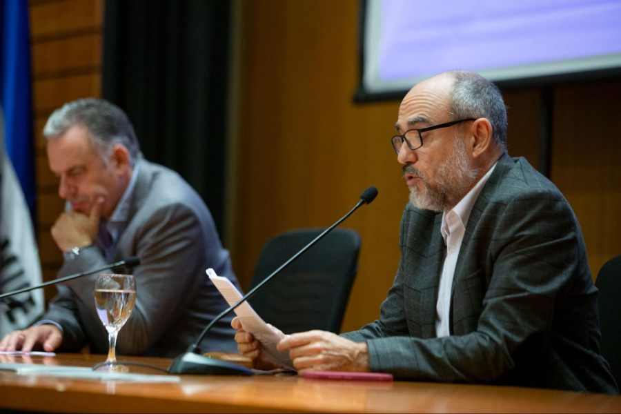 Presidente de la República y Secretario Nacional de SENCI