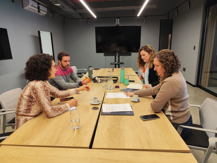 Miembras del PCTP junto a integrantes de la SENCI en reunión Miembras del PCTP junto a integrantes de la SENCI en reunión