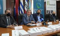 Autoridades de la Secretaría Nacional del Deporte en la conferencia Autoridades de la Secretaría Nacional del Deporte en la conferencia