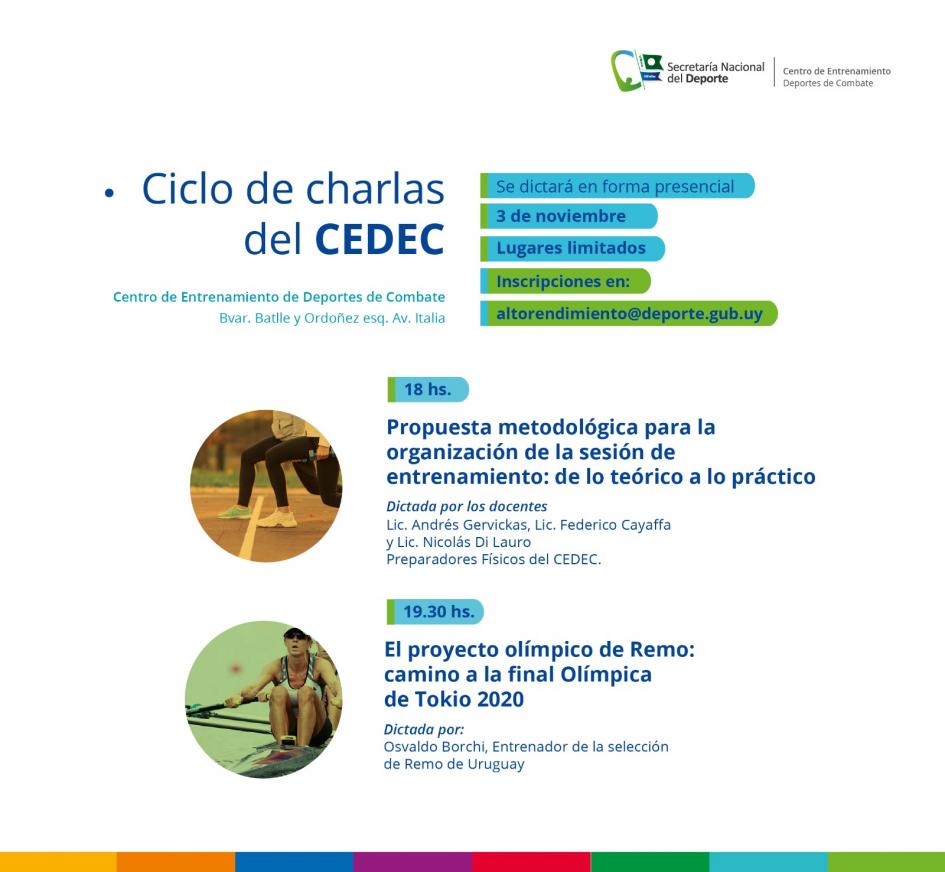 Información Ciclo de charlas del CEDEC