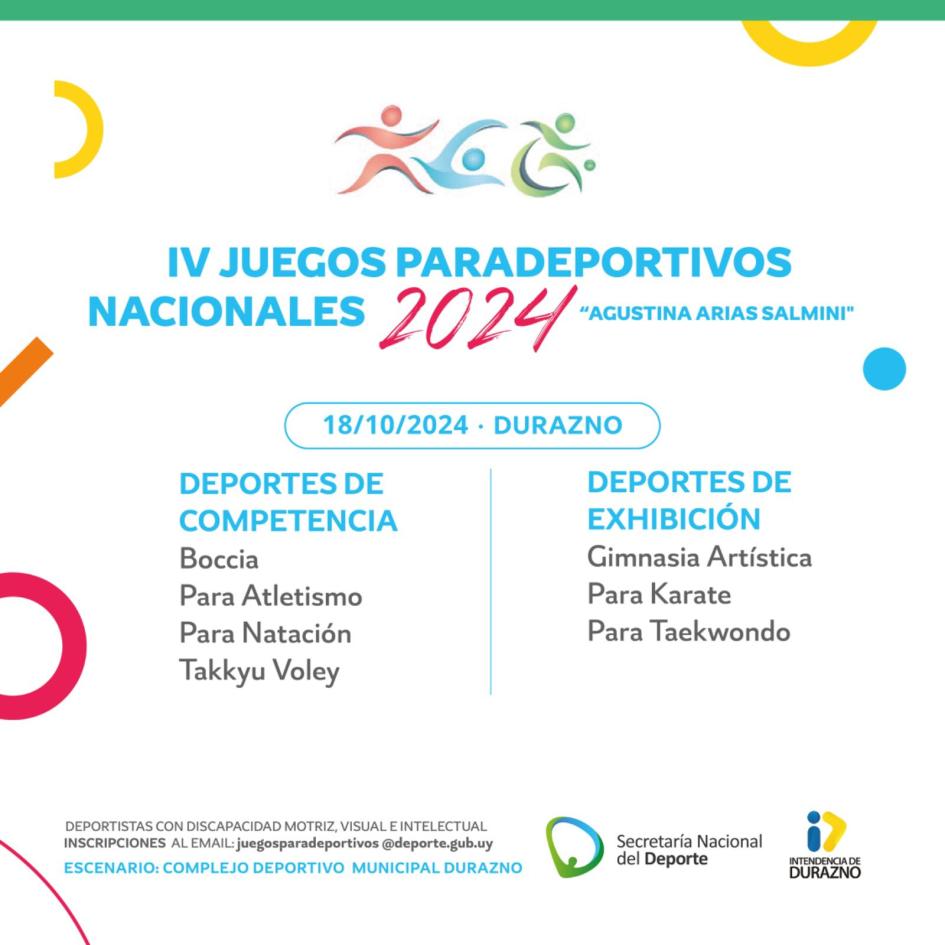 IV Juegos Paradeportivos Nacionales "Agustina Arias Salmini"