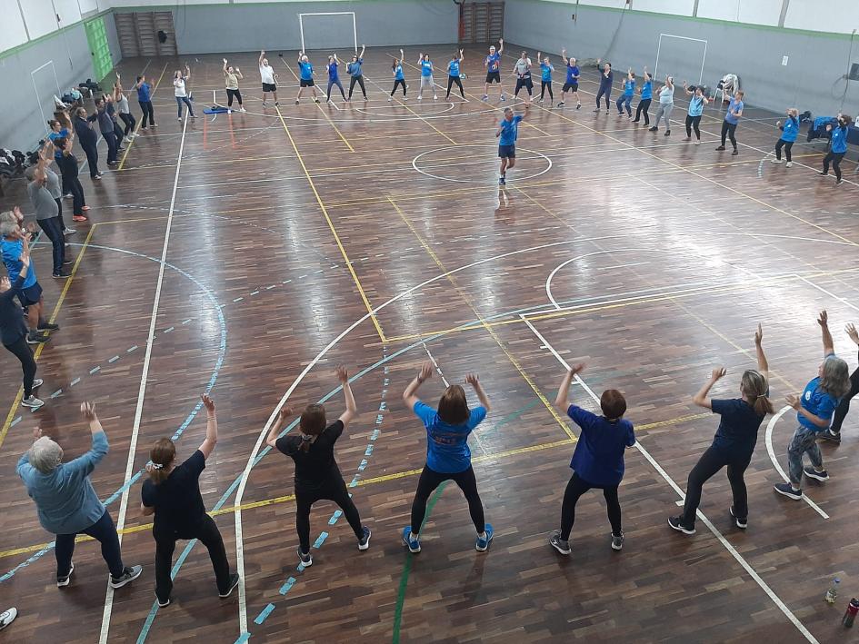 Actividades deportivas en las plazas de deportes por el dia mundial de la diabetess de deportes