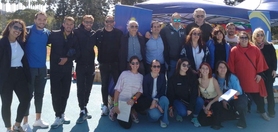 Autoridades en jornada de Movimiento Físico AUTORIDADES