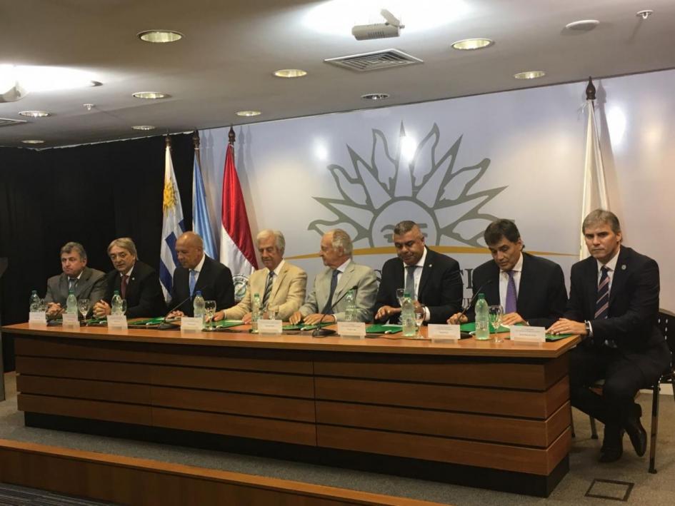 Autoridades que trabajan en postulación Uruguay, Argentina y Paraguay Autoridades que trabajan en postulación Uruguay, Argentina y Paraguay