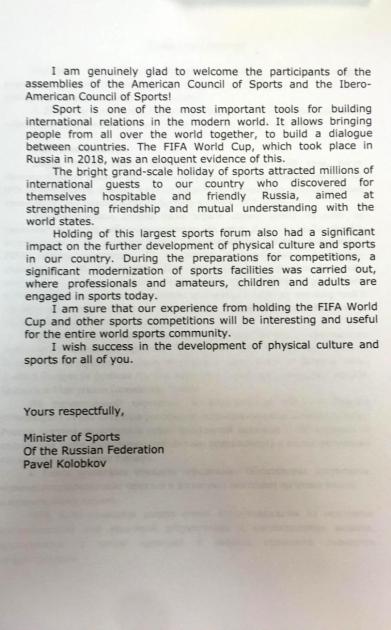 Carta en inglés Carta en inglés