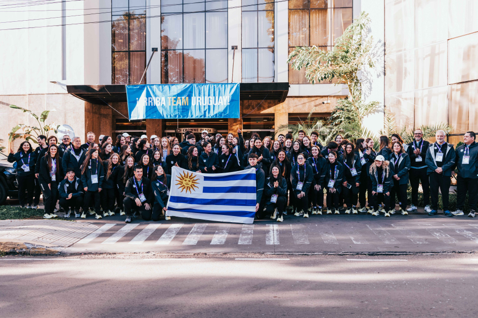 Foto previa a la Ceremonia de Apertura en la sede de Uruguay Foto previa a la Ceremonia de Apertura en la sede de Uruguay