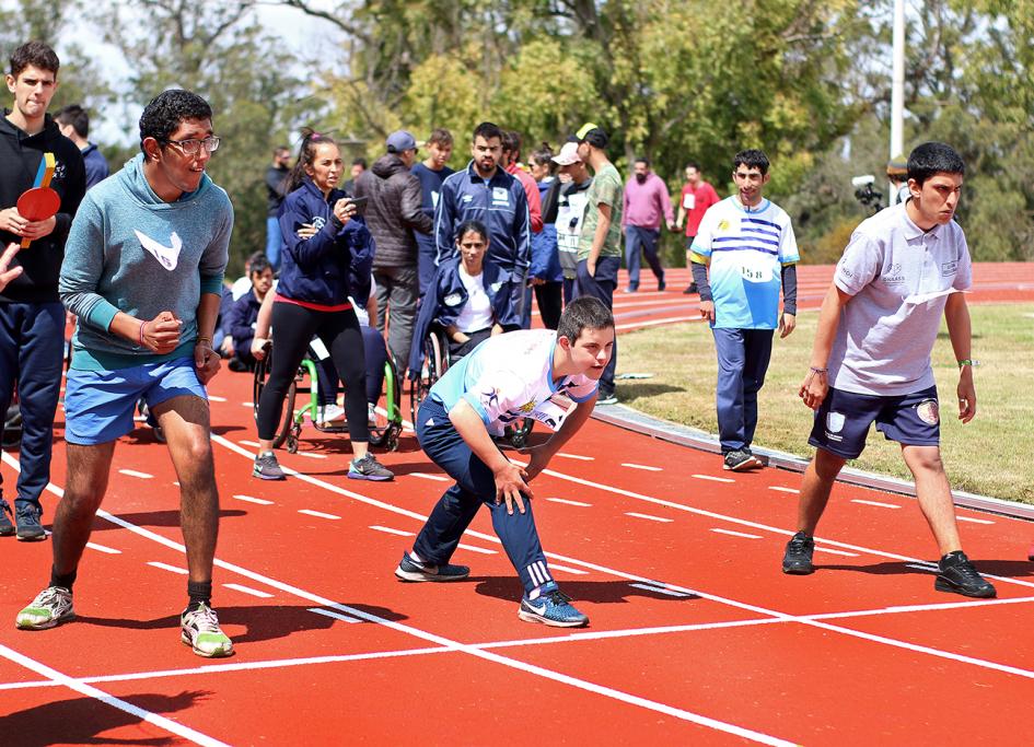 Carreras en la pista de Atletismo