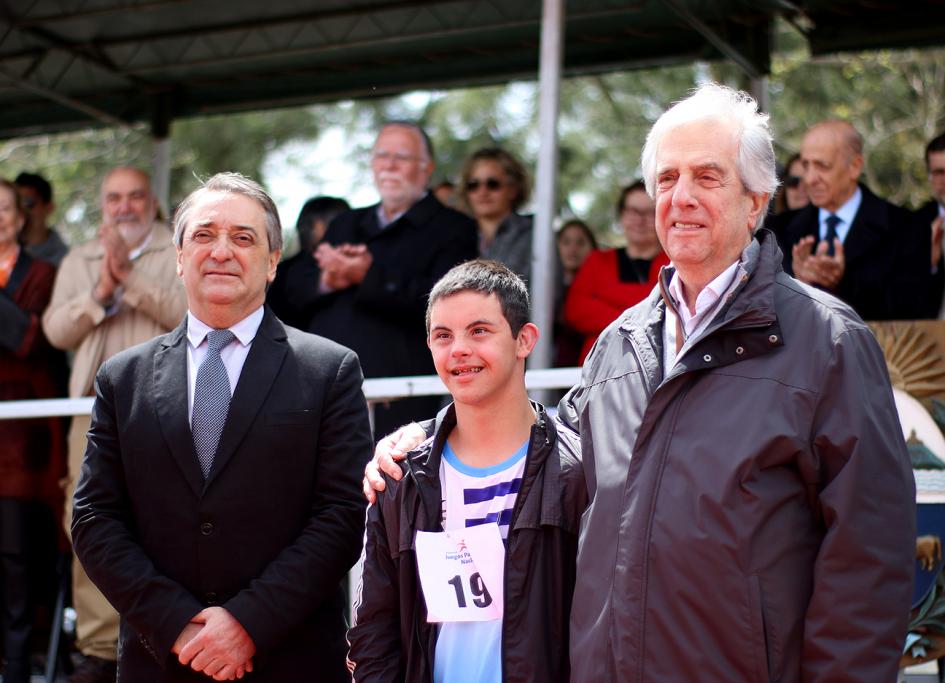 El Presidente de la República, Dr. Tabaré Vázquez presente en los Juegos