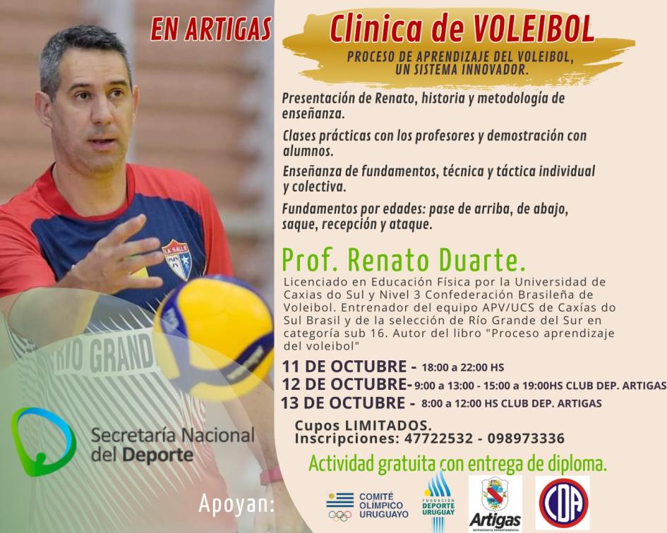 Clinca del Voleibol en Artigas Clinica de Voleibol en Artigas