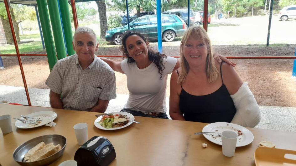 El Coordinador de la Senade Carlos Fiordelmondo visitando el Campamento Mauadamento Mauad