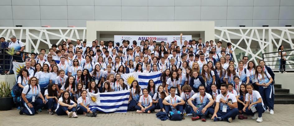 Delegación uruguaya de los Juegos Sudamericanos Escolares