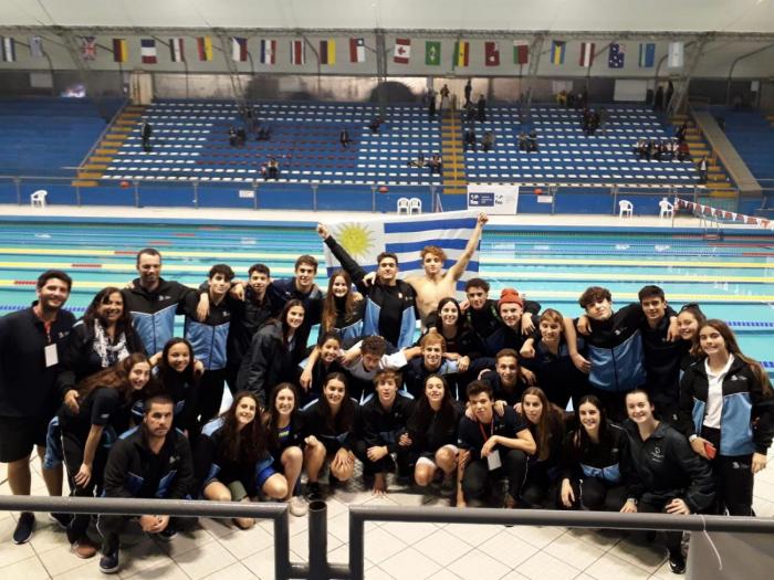 La delegación uruguaya en el campeonato